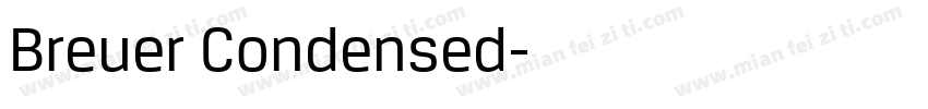 Breuer Condensed字体转换